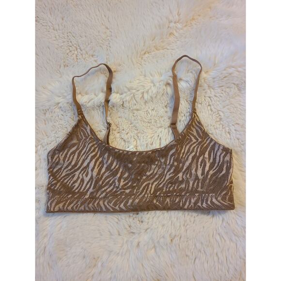 Tillys Sky And Sparrow Unlined Sheer Bralette zebra Size M - Picture 1 of 3
